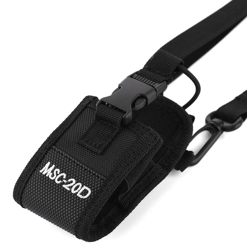 [Australia - AusPower] - Bewinner Holder Bag for Rad , Portable Radio Case Holder for Outdoor Sports Nylon Shoulder Strap Belt Case Holder Bag Pouch for Walkie Talkie 2-Way Radio Holster 