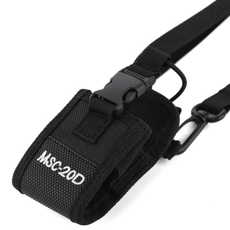 [Australia - AusPower] - MSC-20D Walkie Talkie Two Way Radio Holder Holster, Portable Walkie Talkie Nylon Belt Case Bag with Adjustable Shoulder Strap 