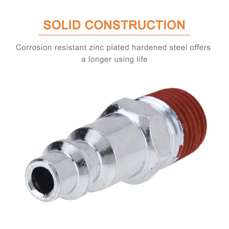 [Australia - AusPower] - SUNGATOR 1/4-Inch NPT Male Industrial Air Plug, Pneumatic Plugs (25-Pack) 
