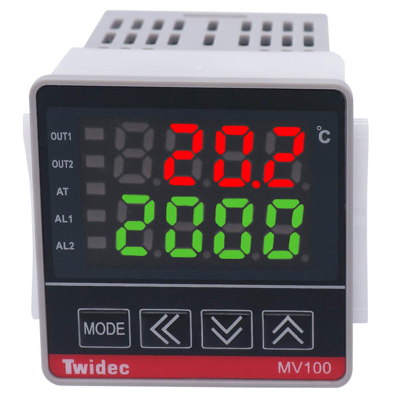 [Australia - AusPower] - Twidec/MV100-B10 Digital Display PID Temperature Controllers Thermostat Regulator AC 85V - 265V MY-104+ K Sensor Thermocouple + Heat Sink and Solid State Relay SSR 40 DA MV100-B10+SSR 40DA 