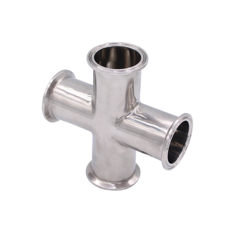 [Australia - AusPower] - DERNORD 4 Way Cross Clamp Fits 2" Tri-clamp Sanitary Fitting Stainless Steel 304, 51mm Pipe OD Pipe OD:51mm 