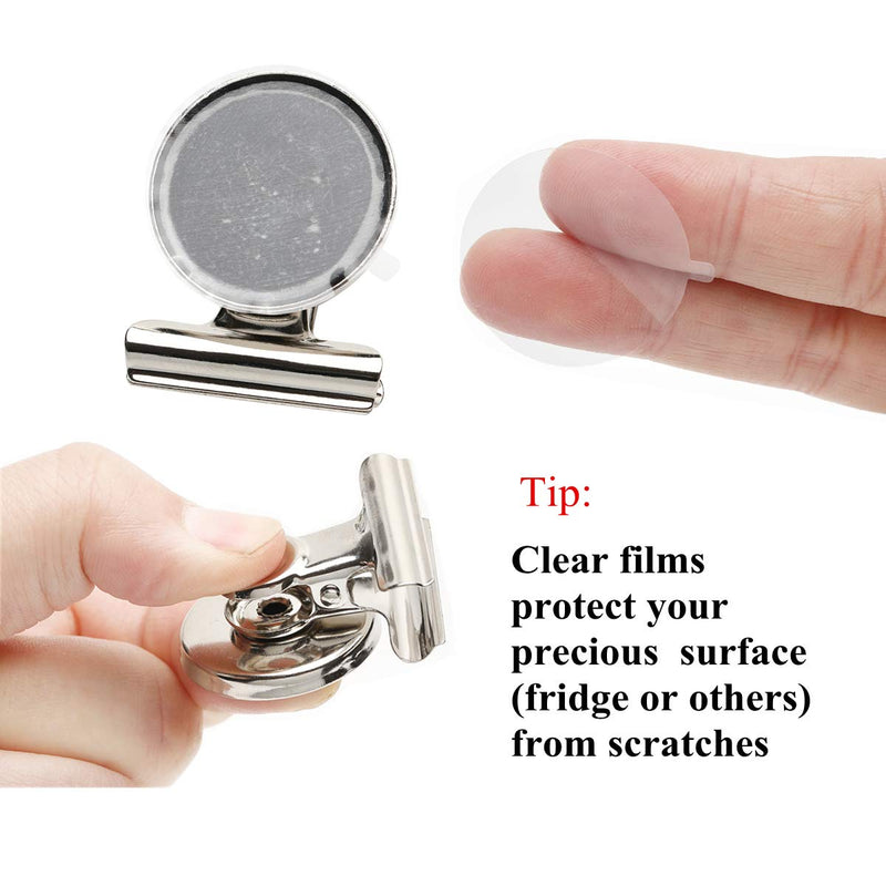 [Australia - AusPower] - Ninth Five Magnetic Clips - Heavy Duty Refrigerator Magnet Clips - 31mm Wide Scratch Safe - Clip Magnets Best for House Office School Use, Hanging Home Decoration, Photo Displays(12Pack) 