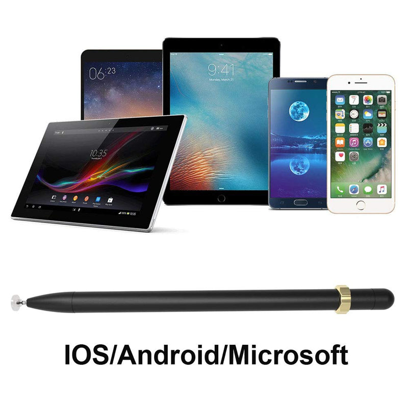 [Australia - AusPower] - IGIDY Capacitive Stylus Pen,Digital Pen,High Sensitivity and Precision,Compatible Universal for ipadiPhone Tablets and Smart Phone (Black) black 