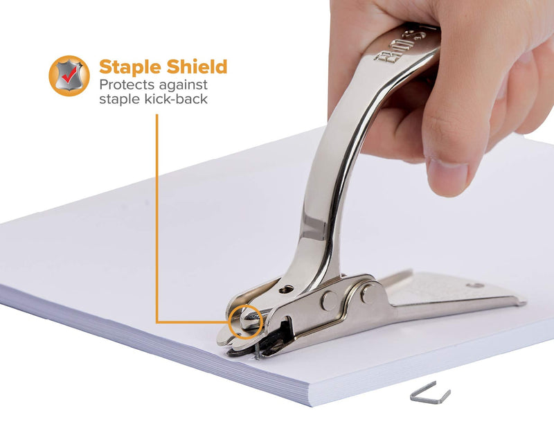 [Australia - AusPower] - Bostitch Heavy Duty & Carton Staple Remover, Built in Staple Shield, Wear- Resistant Nickle Plated Finish Chrome Chrome Heavy Duty 