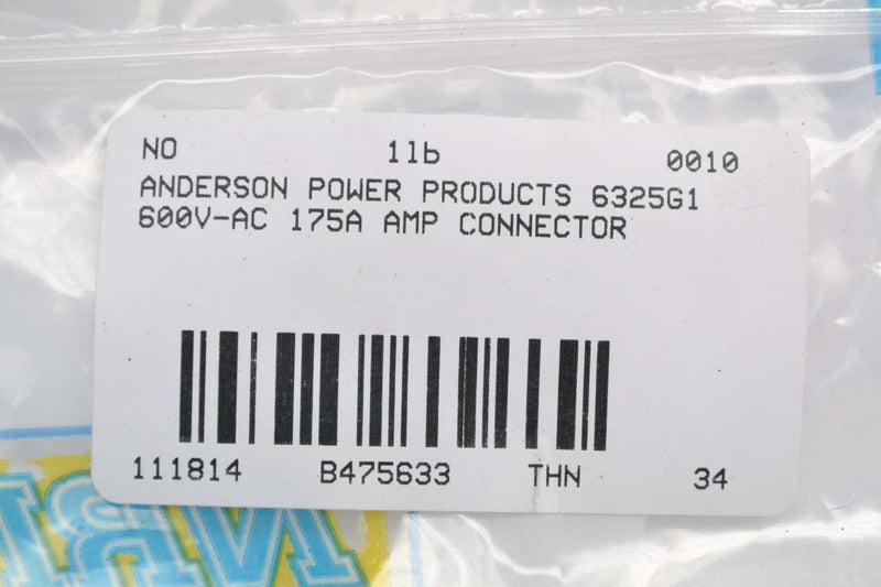 [Australia - AusPower] - ANDERSON POWER PRODUCTS 6325G1 POWER CONNECTOR, 2POS, 175A, 1/0AWG 