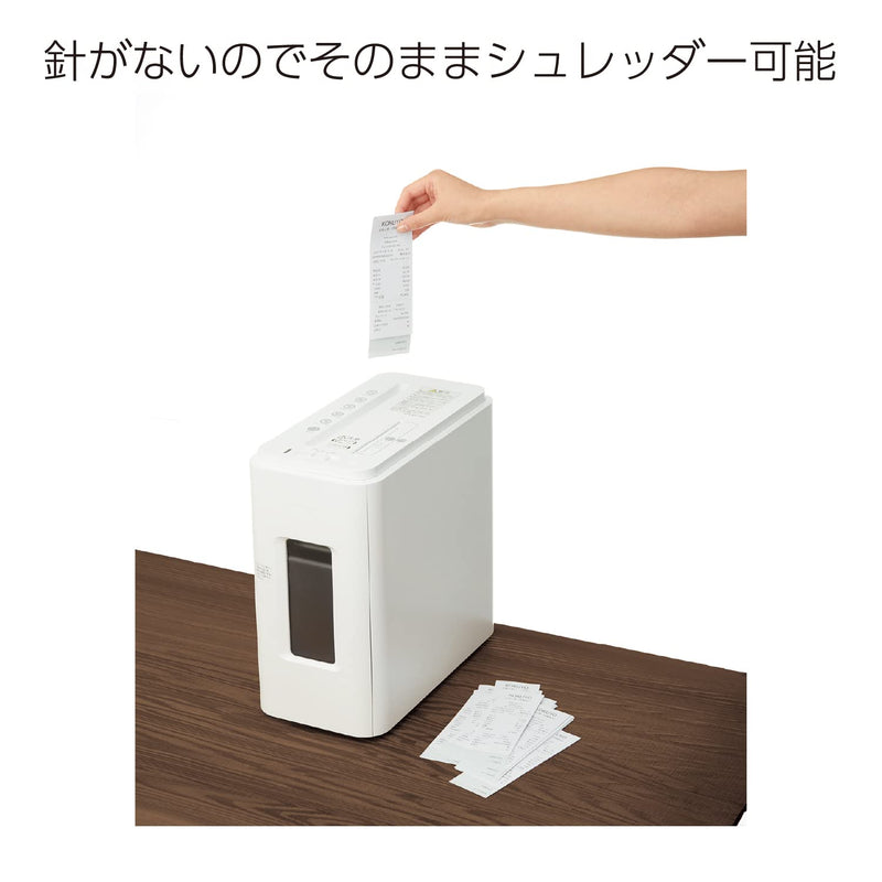 [Australia - AusPower] - Kokuyo Harinacs Press Staple-Free Stapler; with This Item, You Can Staple Pieces of Paper Without Making Any Holes on Paper(White) by Kokuyo 