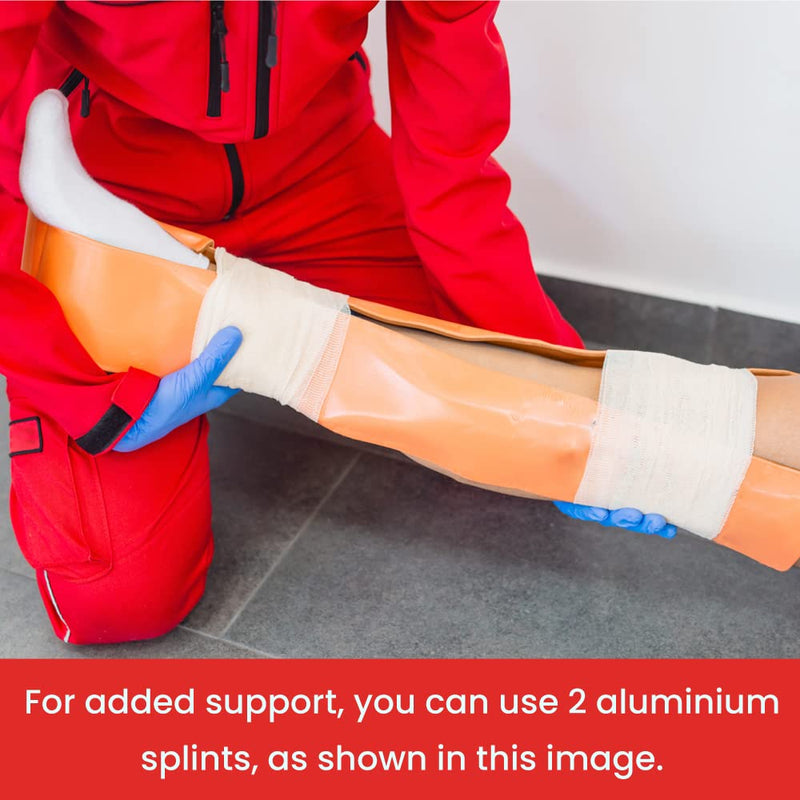 [Australia - AusPower] - Ever Ready First Aid Padded Universal Aluminum Splint, 4.25” x 24”, Flat Folded, Waterproof - 6 Count 