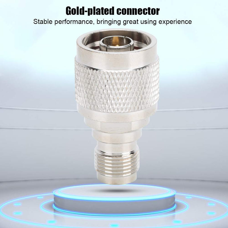 [Australia - AusPower] - ASHATA Straight Adapter Connector,2PCS N Male to TNC Female Adapter,High Performance Portable Gold-Plated Connector,Convenient and Easy to Use 