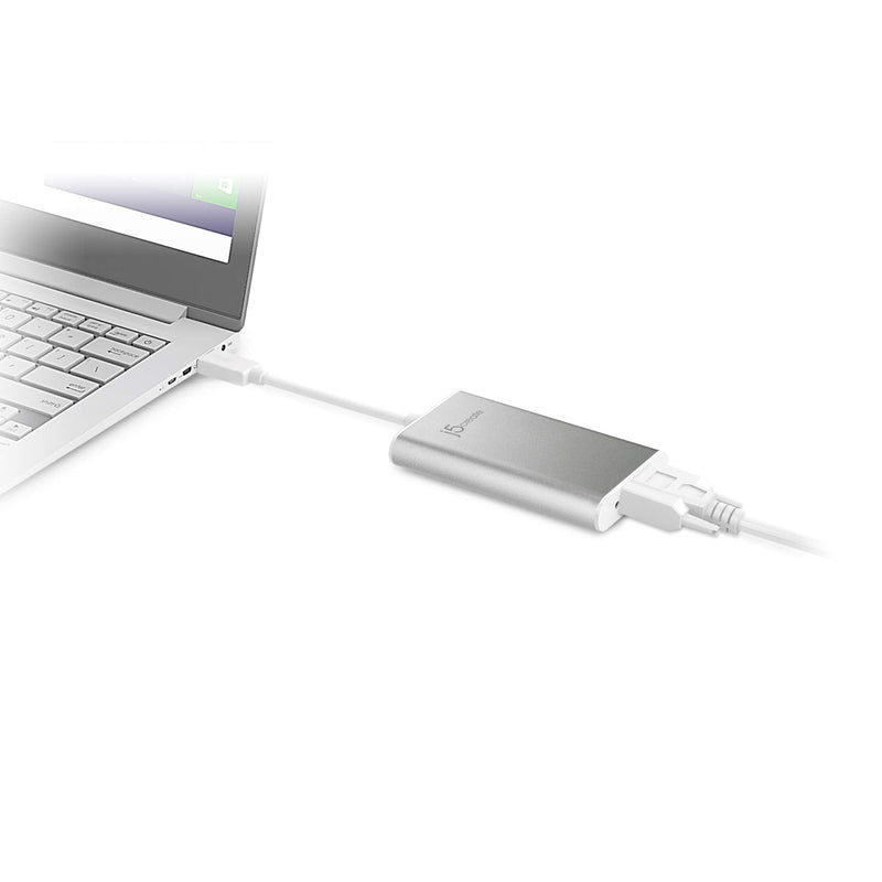 [Australia - AusPower] - j5create USB 2.0 to VGA Display Adapter | Plug & Play USB connectivity, 3 Viewing Modes, Compatible with Windows and Mac 