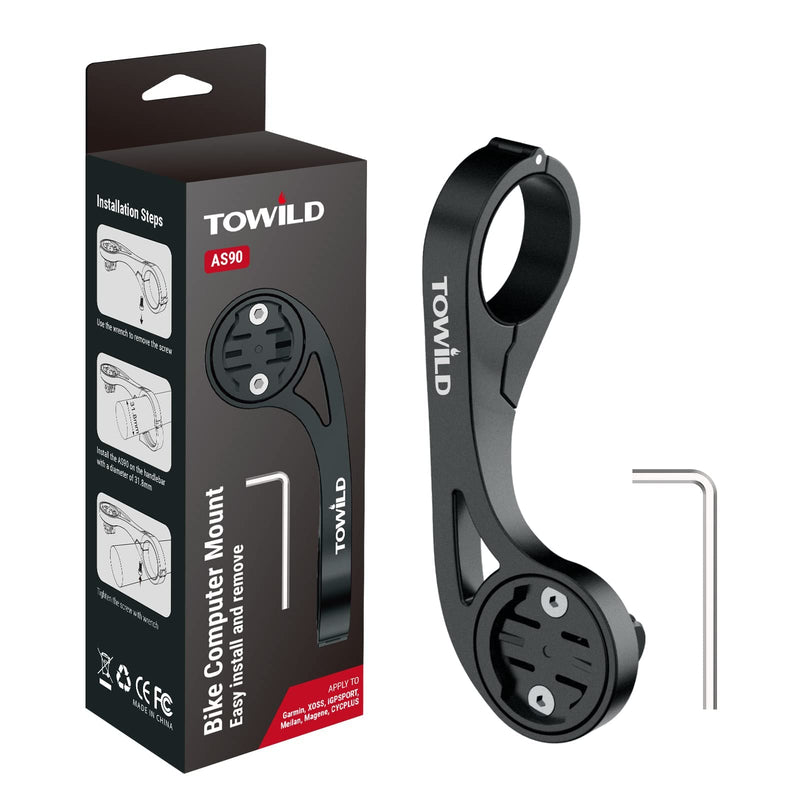 [Australia - AusPower] - Towild Out Front Bike Mount Bicycle Edge Compatible with Garmin Bike Computer/XOSSG/G+/iGPSPORT,Combo Extend Mount Adapter Camera and Light,Mount Arm Sturdy Non-Slip Fits 31.8MM Handlebar 