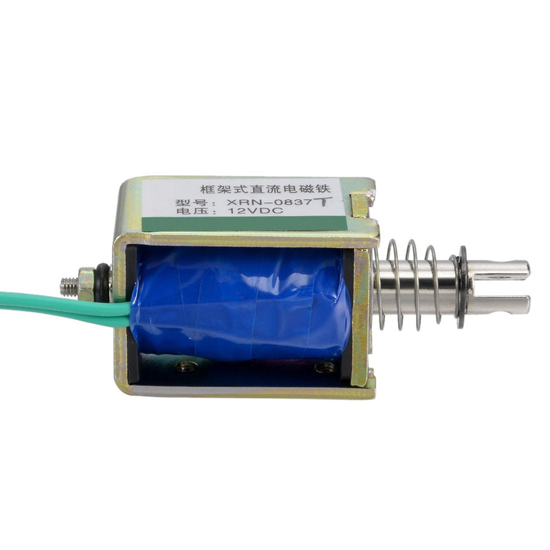 [Australia - AusPower] - uxcell DC 12V 15N 10mm Stroke Push Pull Type Open Frame Solenoid Electromagnet XRN-0837T 