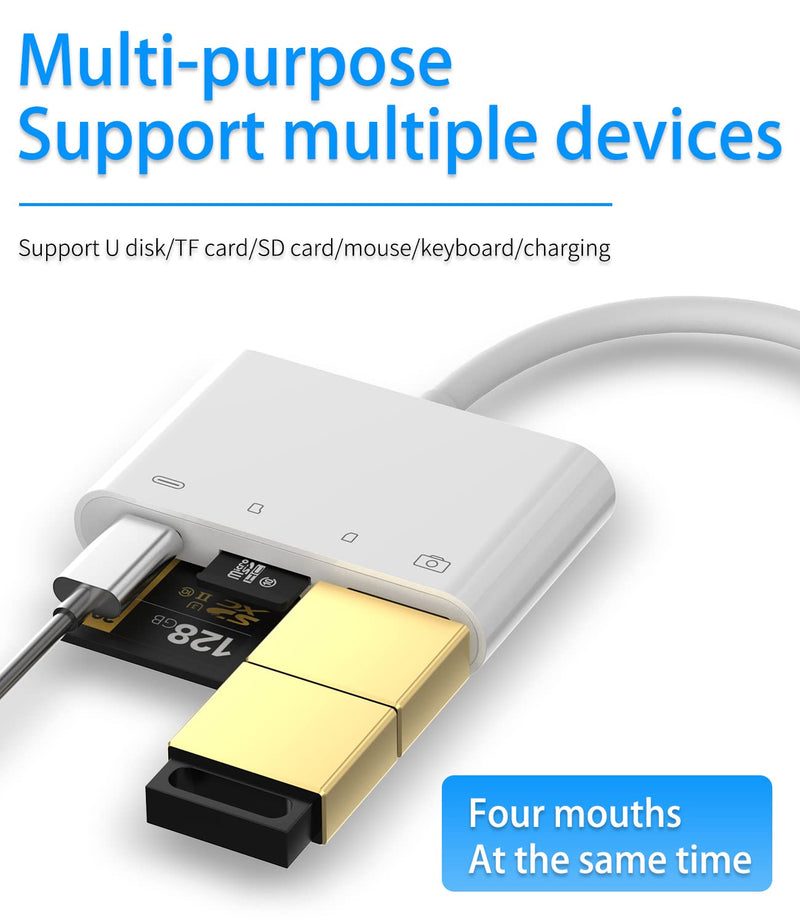 [Australia - AusPower] - Micro Sd Card Reader Memory TF Accessories Phone Lightning to USB Adapter OTG Connector iPhone 13 12 11 X XS Ipad Male Converter Apple Splitter and Charger Charge Female Port Camera Keyboard Mouse 