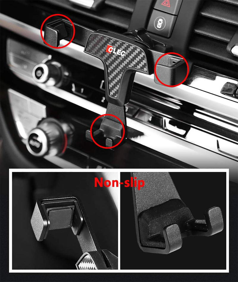 [Australia - AusPower] - Beerte Phone Holder fit for BMW 3 Series 2012-2018,4 Series 2013-2019 Adjustable Car Air Vent,360 °Rotation,Car Dashboard Cell Phone Mount fit for Any inches Mobile Phone (Carbon Fiber) Carbon Fiber 