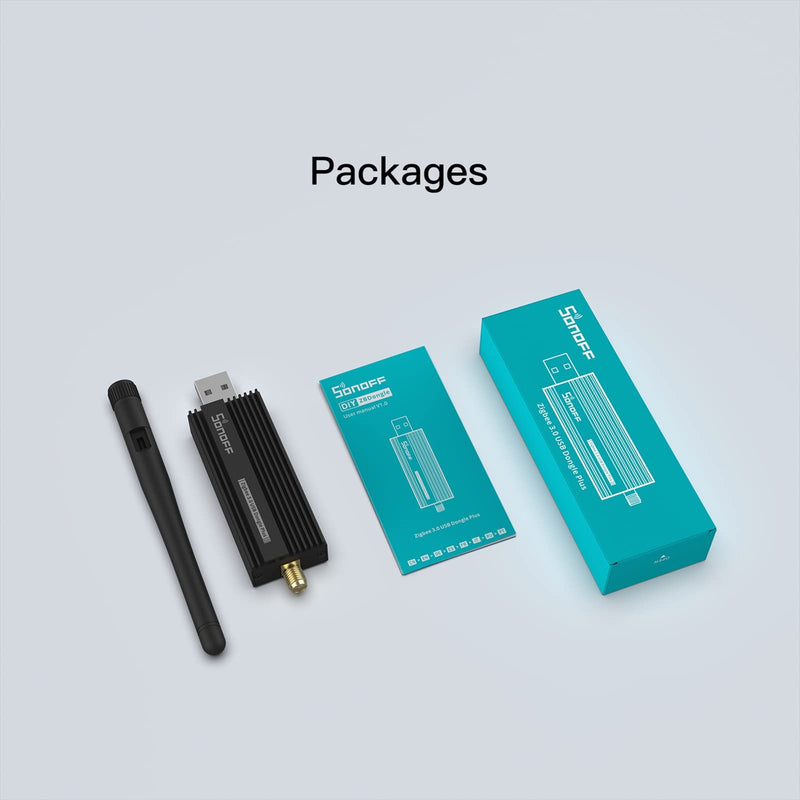 [Australia - AusPower] - SONOFF Zigbee 3.0 USB Dongle Plus Gateway, Universal Zigbee USB Gateway with Antenna for Home Assistant, Open HAB etc, Wireless Zigbee 3.0 USB Adapter(2 Pack) 2 Pack 