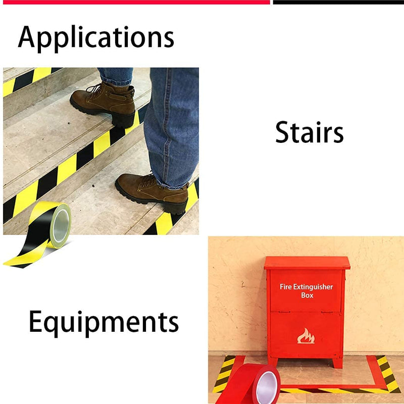 [Australia - AusPower] - APT, Multi Color Marking Tape, Premium Safety Marking and Dance Floor Splicing Tape, 6 mil Thick (1 Roll, Yellow) 1 Roll 