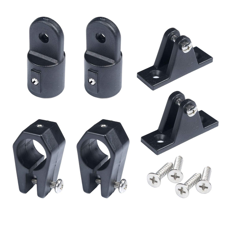 [Australia - AusPower] - MX Bimini Top Fitting Hardware Set Fit 7/8",Boat Jaw Slide,Cap Eye End,Deck Hinge(6pcs) 