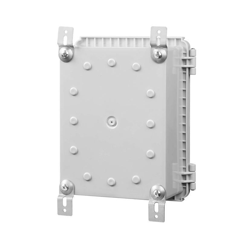 [Australia - AusPower] - Gratury Junction Box, Hinged Cover Stainless Steel Latch IP67 Waterproof Plastic Enclosure for Electrical Project Includes Mounting Plate and Wall Bracket 220×170×110mm (8.6"×6.7"×4.3") 8.6"×6.7"×4.3" 