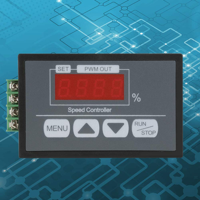 [Australia - AusPower] - DC Motor Controller 6-60V 30A Motor Speed Controller with Digital Display for Setting The Slow Start and Stop Time of The DC Motor 