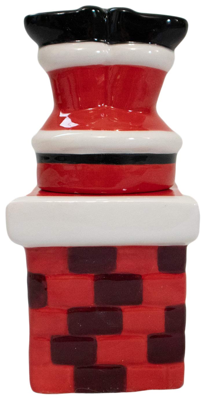 [Australia - AusPower] - Christmas Special Edition! Ceramic Salt & Pepper Shaker Set (Chimney & Santa Legs) Chimney & Santa 