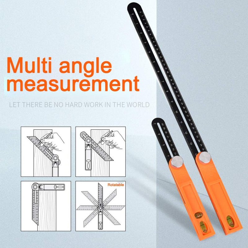 [Australia - AusPower] - Kakalote T-Shape Sliding Angle Ruler Measurement Tool,360 Degree Adjustable High Precision Carpenter Squares Measuring Tool 