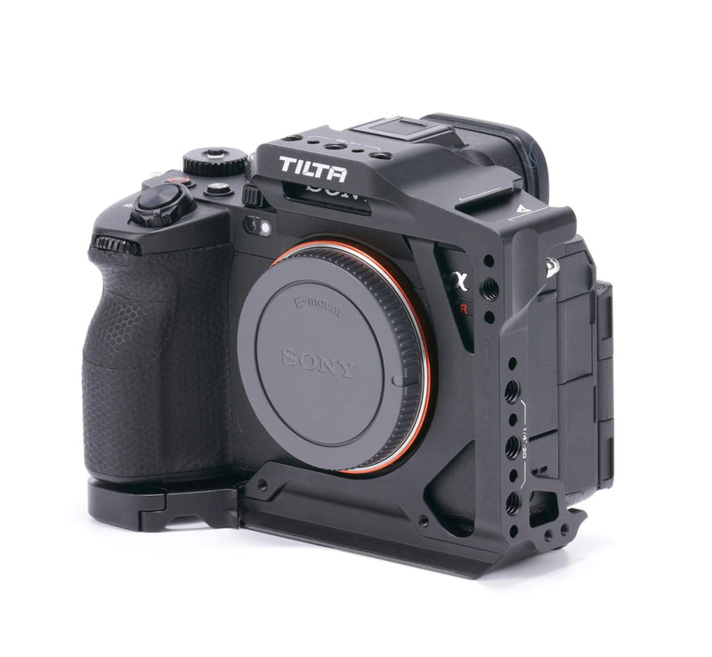 [Australia - AusPower] - Tilta Half Camera Cage Compatible with Sony a7R V, with Mount Accessories via Cold Shoe and 1/4"-20 Threads with Locating Pins | TA-T46-HCC (Black) Black 