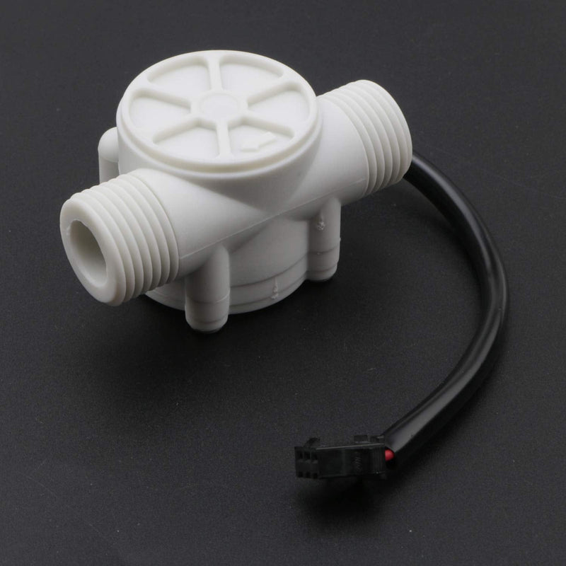 [Australia - AusPower] - Pxyelec 1Pcs 1/2" High Precision Flow Meter, Hall Effect Water Flow Sensor Switch Flowmeter Fluid Meter, 1-30L/minute 