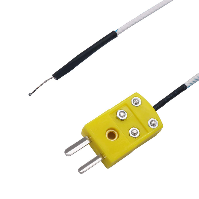 [Australia - AusPower] - TWTADE 5pcs 3M K Type Mini-Connector Thermocouple Temperature Probe Sensor Measure Range -50~350°C 5 Pcs 