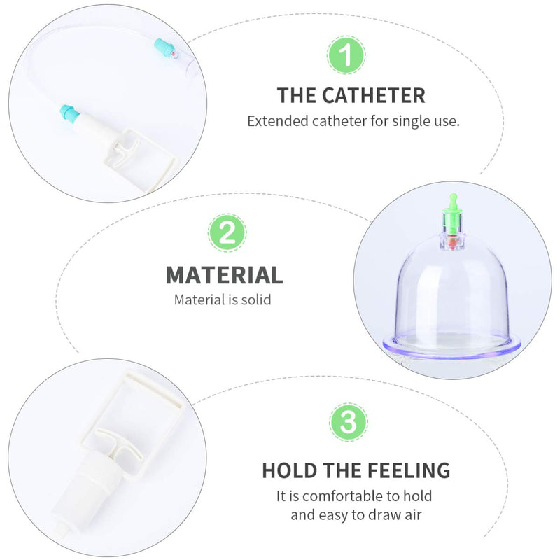 [Australia - AusPower] - Healifty 12 Cups Cupping Therapy Sets for Health Care, Chinese Massage Cupping Therapy Kits Vacuum Suction Cups for Muscle Soreness Pain Relief 