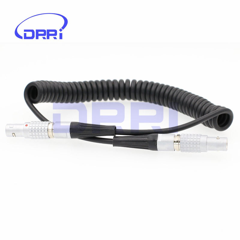 [Australia - AusPower] - DRRI 5 pin Male 0B Coiled TIMECODE Cable for Sound Devices ZAXCOM DENECKE XL-LL 5Pin coiled cable 