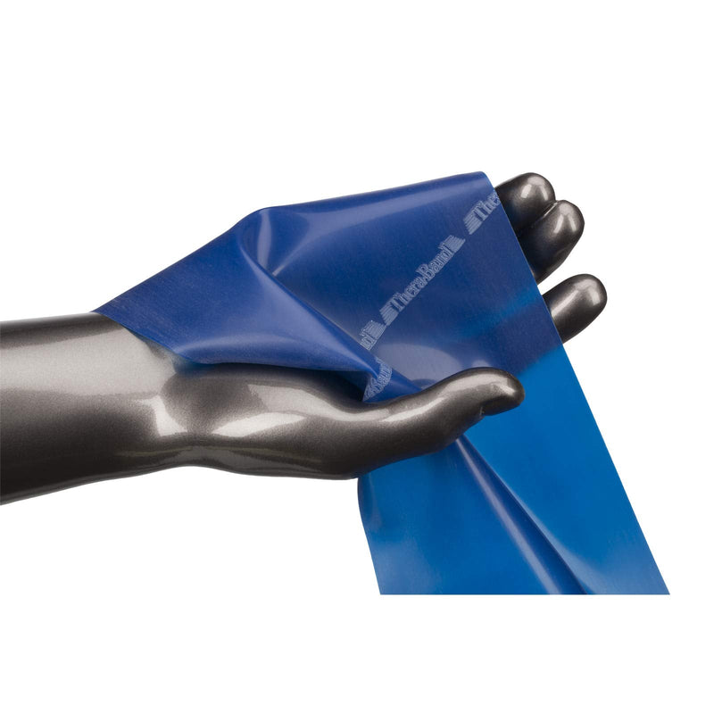 [Australia - AusPower] - THERABAND Resistance Bands, 6 Yard Roll Professional Latex Elastic Band For Upper & Lower Body, Core Exercise, Physical Therapy, Pilates, Home Workouts, Rehab, Blue, Extra Heavy, Intermediate Level 2 