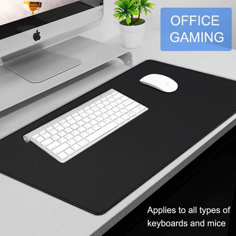[Australia - AusPower] - Large Gaming Mouse Pad, 31.5x15.7x0.12 inch Large Extended Computer Keyboard Mouse Mat, Water Resist Non-Slip Mousepad Rubber Base Long XXL Desk Mouse Pad for Work & Gaming, Office & Home, Black 