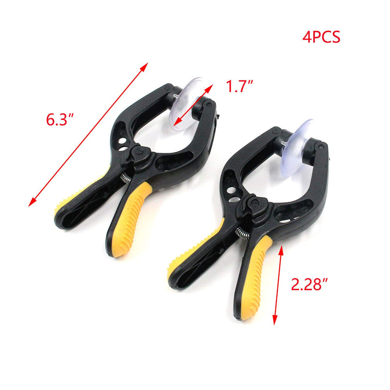 [Australia - AusPower] - T Tulead 6.3-Inch Length LCD Screen Opening Tools Phone Opening Pliers Screen Removal Tool Pack of 4 with Suction Cup 