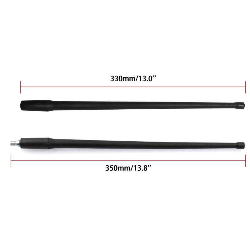 [Australia - AusPower] - Monrand 13 Inches Antenna Replacement for 2007-2019 Jeep Wrangler JK JKU JL JLU Rubicon Sahara, Car Antenna Replacement,Designed for Optimized FM/AM Reception Antenna 01 