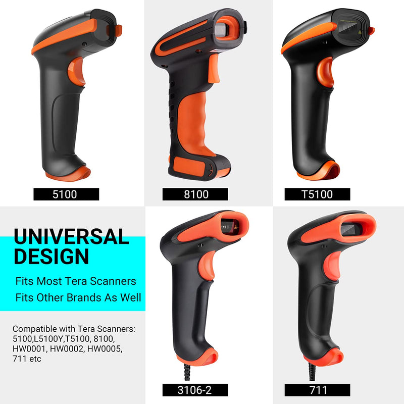 [Australia - AusPower] - Tera Barcode Scanner Stand Universal, Hands Free Barcode Scanning Bar-Code Reader Cradle Holder, Angle and Height Adjustable Head, for Supermarket Retail Store Library Logistic Warehouse 