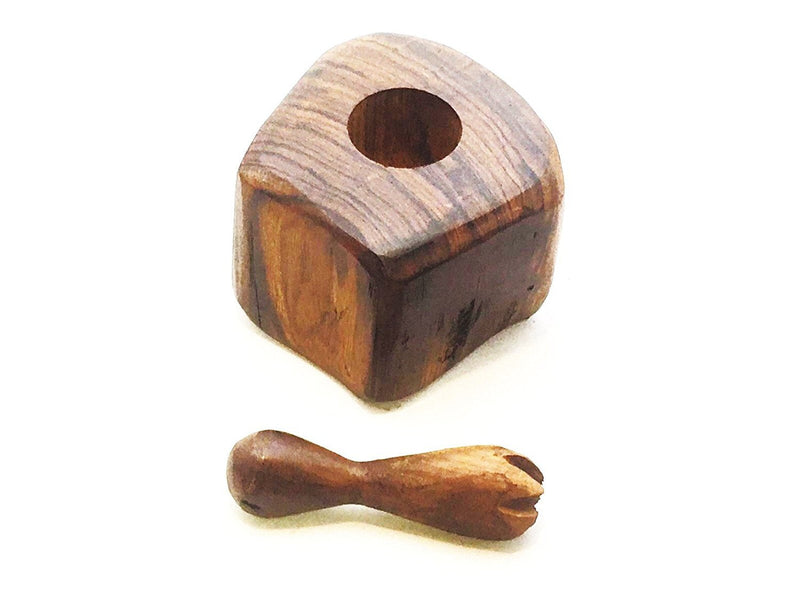 [Australia - AusPower] - Wood Pepper Grinder – Kitchen Ironwood Wooden Mill, Size: Length - 4 inches, Width - 3.5 inches, Height - 4.5 inches. 