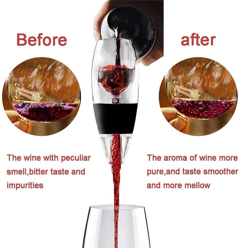 [Australia - AusPower] - Wine Aerator Decanter for Red Wine, With Filters, Wine Pourer with Base Gift Set 