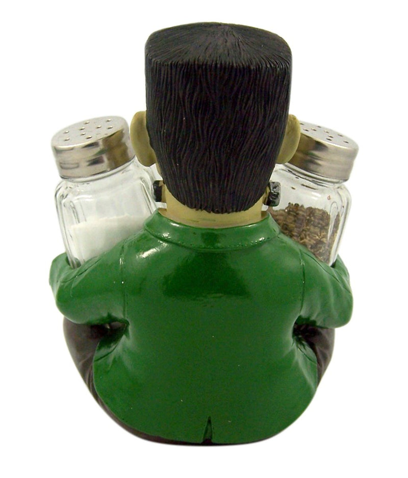 [Australia - AusPower] - World of Wonders Frankenstein Figurine Decorative Spice Holder with Refillable Salt and Pepper Shakers 3 Piece Set | Universal Monsters Goth Kitchen Accessories - 5.5" 