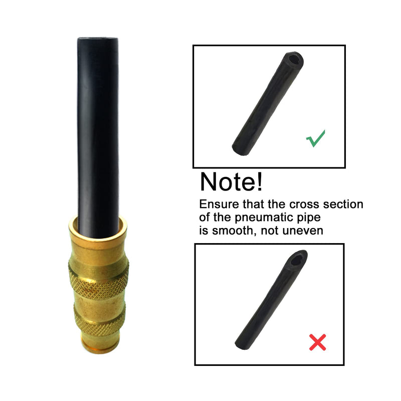 [Australia - AusPower] - DOT Brass Push in Fitting, Air Brake Union Assortment Kits, 1/4" 3/8" 1/2" 5/8" 3/4" Tube OD (5pcs) Kit 
