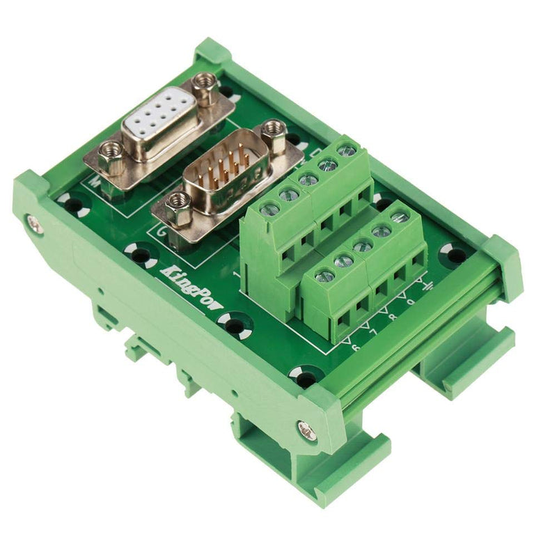 [Australia - AusPower] - DB9 Breakout Board, DB9-MG6 DIN Rail Mount Interface Module Male/Female Connector Breakout Board 