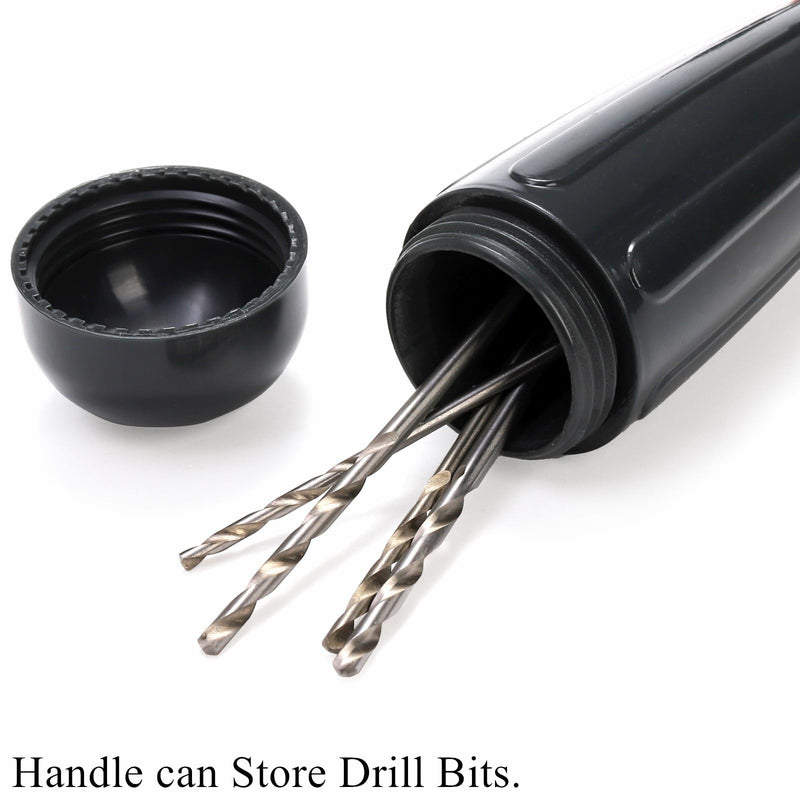 [Australia - AusPower] - Cididu Manual Hand Drill 1/4-Inch Capacity, Speedy Hand Drill Set with 10 Pcs Drill Bits, Small Handheld Drill with Precision Drill Chucks for Wood, Plastic, Model Making and DIY Drilling 