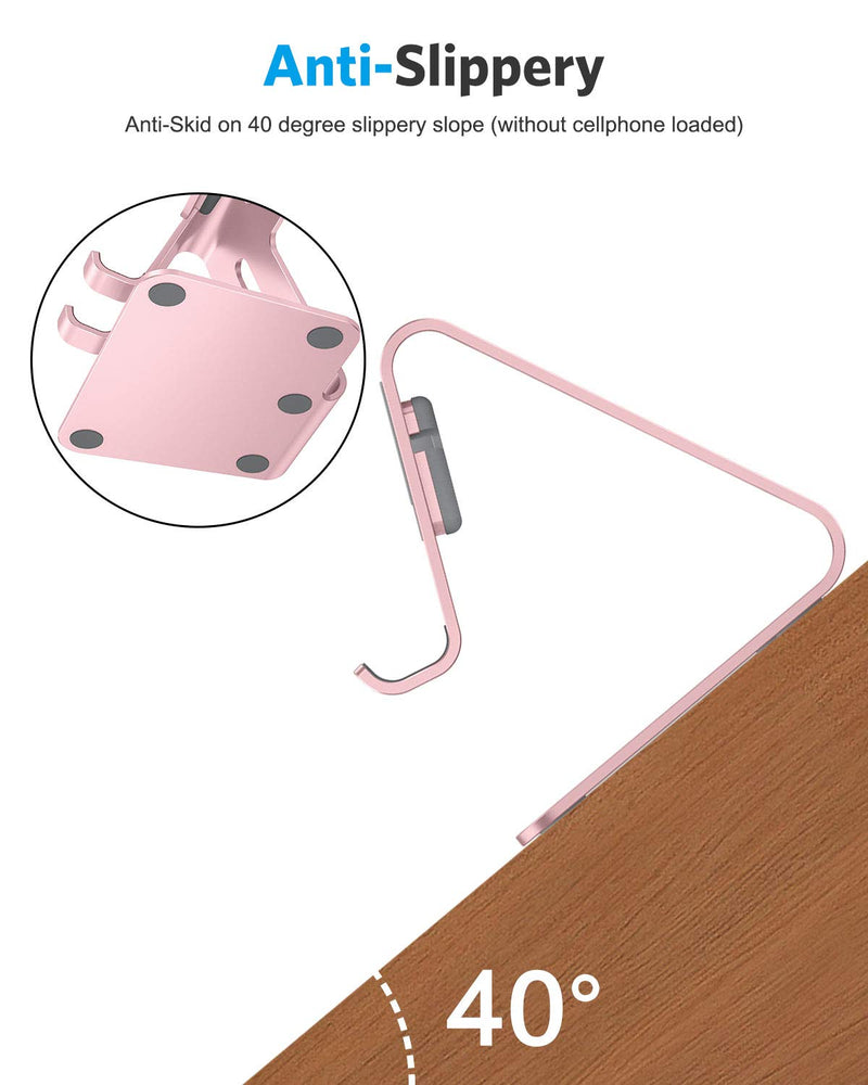 [Australia - AusPower] - Apple Watch Stand, OMOTON 2 in 1 Universal Desktop Stand Holder for iPhone and Apple Watch Series 7/6/5/4/3/2/1 and Apple Watch SE (Both 38mm/40mm/42mm/44mm) (Rose Gold) Rose Gold 