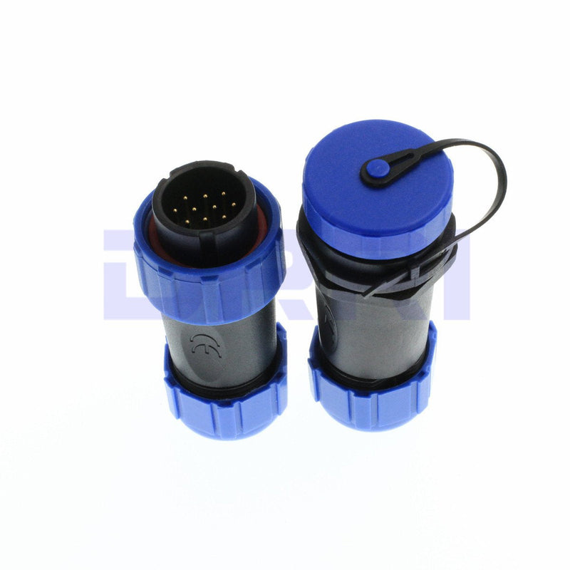 [Australia - AusPower] - DRRI SP21 10pin Cable Docking Connector Plug& Socket Waterproof Circular Aviation Cable Connector (10Pin) 