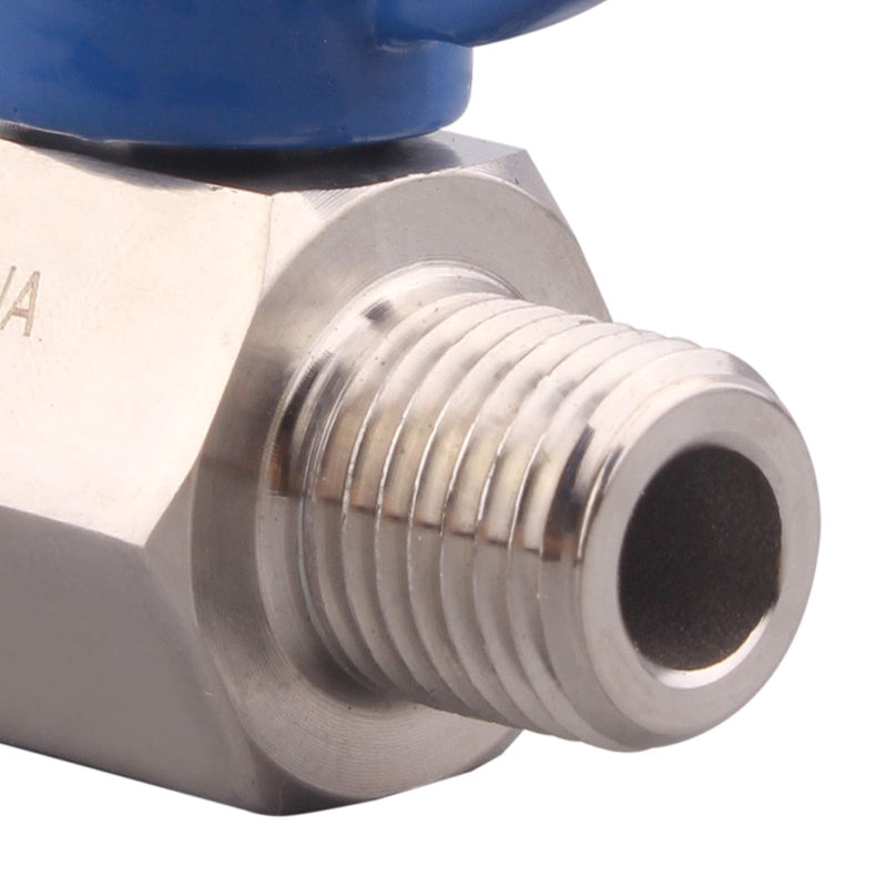 [Australia - AusPower] - DERNORD Stainless Steel Mini Ball Valve NPT Thread (1/4" Female&Male) 1/4 Inch Pack of 1 