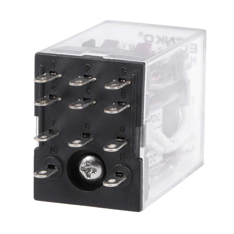 [Australia - AusPower] - uxcell HH53P DC 12V Coil 3P3T 11 Pins Electromagnetic Power Relay Green LED with Socket 
