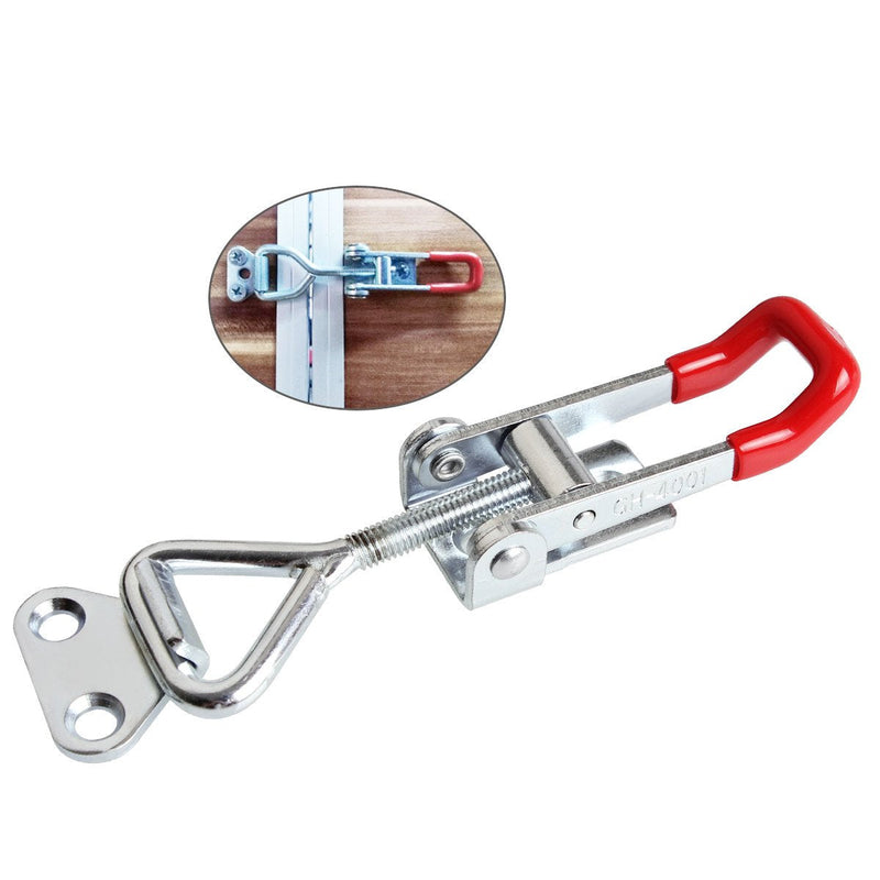 [Australia - AusPower] - Adjustable Toggle Clamp, 6Pack 360lbs Holding Capacity Heavy Duty 4001 Style Toggle Latch Clamp Hasp for Door, Box Case Trunk, Smoker Lid, Jig. Quick Release Pull Latch, Sturdy Metal Draw Latch 