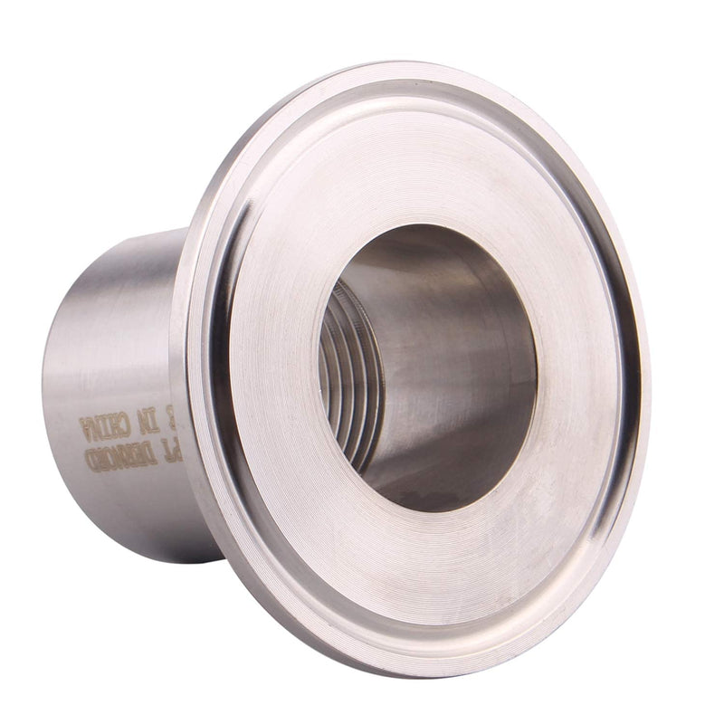 [Australia - AusPower] - DERNORD Sanitary Female Threaded Pipe Fitting to 2 Inch TRI CLAMP OD 64mm Ferrule (Pipe Size: 1" NPT （2 Inch Tri clamp）) Pipe Size: 1" NPT （2 Inch Tri clamp） 