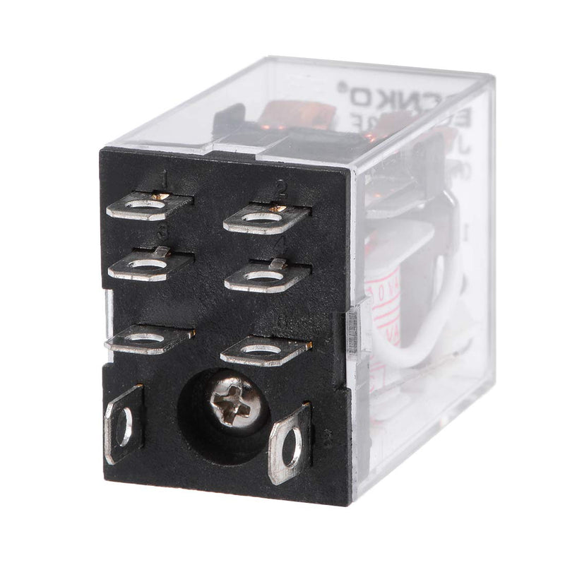 [Australia - AusPower] - uxcell JQX-13F AC110V Coil DPDT 8Pins Red Light Electromagnetic Power Relay + Socket 