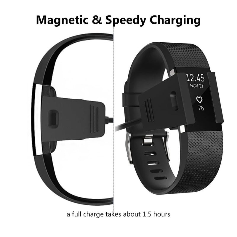 [Australia - AusPower] - Fast Wall Charger USB Charging Cable Cord for Fitbit Charge 2 Replacement Charger Dock for Fitbit Charge 2 Smart Watch USB Cable Cord 