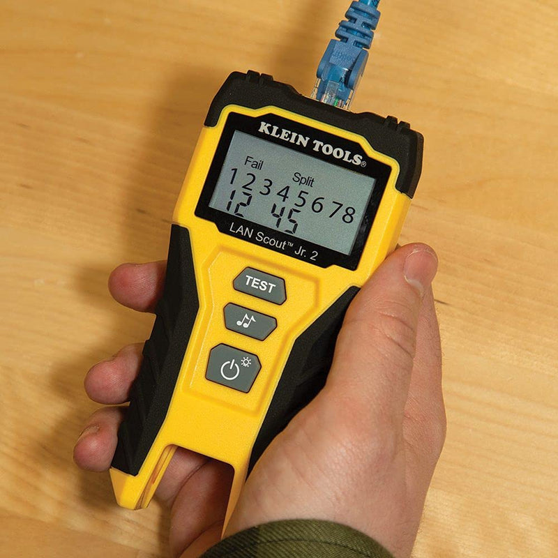 [Australia - AusPower] - Klein Tools VDV526-200 Cable Tester, LAN Scout Jr. 2 Ethernet Cable Tester for CAT 5e, CAT 6/6A Cables with RJ45 Connections 