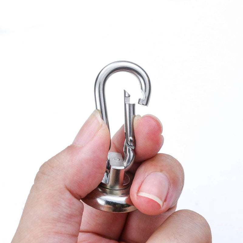 [Australia - AusPower] - DIYMAG Magnetic Hooks,Heavy Duty Neodymium Magnetic Hooks with Swivel Carabiner Hook,Great for Your Refrigerator and Other Magnetic Surfaces,Pack of 6 Swivel Hook 25mm-6P 